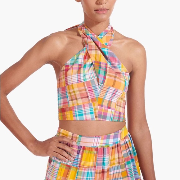 Staud Kai Patchwork Halter Top - Picture 7 of 7